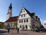 Celle, historisches Rathaus und Stadtkirche St.