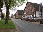 Latferde, Fachwerkh�user in der Hajener Stra�e (18.04.2025)