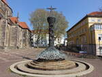 Hildesheim, Bugenhagenbrunnen am Andreasplatz (20.04.2025)