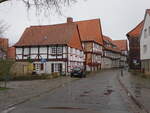 Hornburg, Fachwerkhuser in der Strae Vor dem Vorwerktor (23.03.2024)