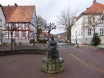 Springe, Skulptur Marktm�dchen am Markt (06.12.2025)
