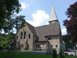 Bockum, evangelische Kreuzkirche in der Friedrich Ebert Strae, erbaut 1912 (07.06.2024)