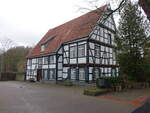 Vlotho, evangelisches Pfarrhaus, Fachwerkbau von 1650 (07.12.2025)