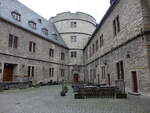 Innenhof der Wewelsburg, burghnliches Renaissanceschloss, erbaut von 1603 bis 1609 (03.06.2024)