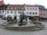 Paderborn, Neptunbrunnen am Marktplatz (02.06.2024)