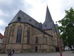 Lengerich, evangelische Stadtkirche, sptgotische Hallenkirche von 1497 (06.06.2024)