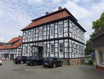 Lienen, Fachwerkhaus Hohes Haus am Kirchplatz (06.06.2024)