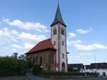 Hohenheide, Pfarrkirche Herz Jesu, erbaut von 1925 bis 1935 (08.06.2024)