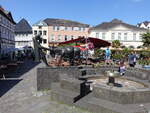 Unna, Eselsbrunnen und Huser am Marktplatz (08.06.2024)