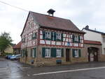 Meddersheim, Fachwerkrathaus, erbaut um 1600, Dachreiter von 1719 (26.07.2025)