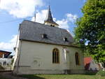 Weiler bei Monzingen, evangelische Kirche, erbaut 1349 (26.07.2025)