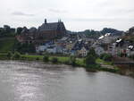 Saarburg, Ausblick auf die Altstadt mit St.