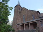 Wustweiler, Pfarrkirche Herz Jesu, erbaut von 1932 bis 1934 durch den Architekten Julius Wirtz (02.08.2024)