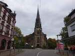 Altenkessel, evangelische Lutherkirche, erbaut 1886 bis 1887 nach Plnen von Carl Friedrich Mller (12.10.2024)