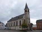 Brebach, neuromanische Pfarrkirche Maria von der Immerwhrenden Hilfe (12.10.2024) 