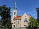 Dresden-Klotzsche, evangelische Christuskirche, erbaut von 1905 bis 1907 (15.07.2024)