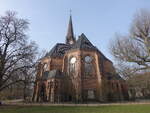 Leipzig, evangelische Lutherkirche am Johannapark, erbaut von 1883 bis 1884 (10.03.2026)