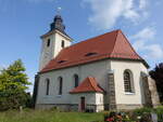 Gro�erkmannsdorf, evangelische Kirche, erbaut 1702 (05.06.2025)