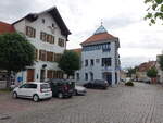Wittichenau, Rathaus und Adler Apotheke am Marktplatz (08.06.2025)