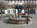 Geithain, Marktbrunnen am Marktplatz (31.03.2024)