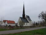 Jahnshain, evangelische Dorfkirche, erbaut im 12.