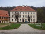 Rdigsdorf, Schloss, klassizistische Herrenhaus mit Teich und Park im englischen Stil (31.03.2024)