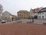 Rtha, Hotel Drei Rosen und Huser am Marktplatz (30.03.2024)