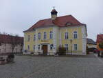 Liebertwolkwitz, Rathaus am Markt, erbaut 1841 (02.11.2024)