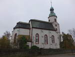 Naunhof, evangelische Stadtkirche, erbaut um 1500 (02.11.2024)