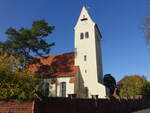 Rckmarsdorf, evangelische Dorfkirche, erbaut ab 1150 (03.11.2024)