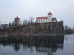 Beucha, Wasserturm und evangelische Bergkirche (14.12.2024)