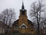 Mckern, evangelische Auferstehungskirche in der Georg Schumann Strae, erbaut von 1900 bis 1901 (14.12.2024)