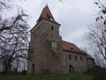 Thekla, evangelische Kirche, erbaut um 1100, Neubau bis 1962 durch den Architekten Fritz Ziel (14.12.2024)