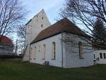 Grozschepa, evangelische Dorfkirche, erbaut um 1000 (15.12.2024)