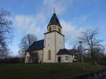 Hohburg, evangelische Dorfkirche, romanische Chorturmkirche aus dem 13.