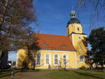 Sachsendorf, evangelische Kirche, erbaut von 1693 bis 1698 (15.12.2024)