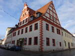 Wurzen, Lossowsches Haus in der Domgasse, erbaut von 1666 bis 1668, heute kulturhistorisches Museum (15.12.2024)