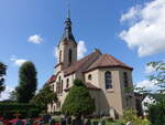 Sk��chen, evangelische Kirche, erbaut 1904 durch den Architekten Paul Lange (06.09.2025)