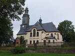 Altmittweida, evangelische Kirche, Barockkirche von 1739 (12.07.2024)