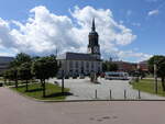 Frauenstein, evangelische Stadtkirche zu unseren lieben Frau, erbaut von 1871 bis 1873 nach Plan von Emil Alwin Gottschald (14.07.2024)