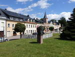 Frauenstein, Rathaus und Gebude am Marktplatz (14.07.2024)