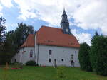 Hirschfeld, evangelische Kirche, erbaut ab 1214 (14.07.2024)