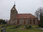 Authausen, evangelische Dorfkirche, Feldsteinkirche erbaut im 13.