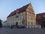 Eilenburg, Rathaus am Markt, erbaut 1545, Wiederaufbau bis 1949 (13.12.2024)