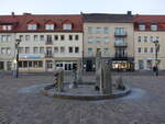 Eilenburg, Brunnen am Marktplatz (13.12.2024)