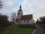 Hohenprienitz, evangelische Kirche, erbaut um 1700, neuromanischer Chorturm erbaut 1867 (13.12.2024)