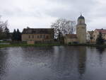 Bortewitz, Spritzenhaus und Schlauchturm am Dorfteich (15.12.2024)