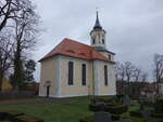 Schmannewitz, evangelische Kirche, erbaut von 1731 bis 1732 von George Bhr (15.12.2024)