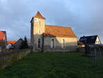 Strelln, evangelische Dorfkirche, erbaut im 18.