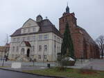 Dommitzsch, Rathaus und Stadtkirche St.